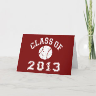 Class Of 2013 Baseball - White Holiday Card