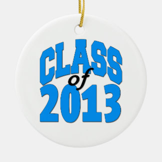 Class of 2013 (blue ) ceramic ornament