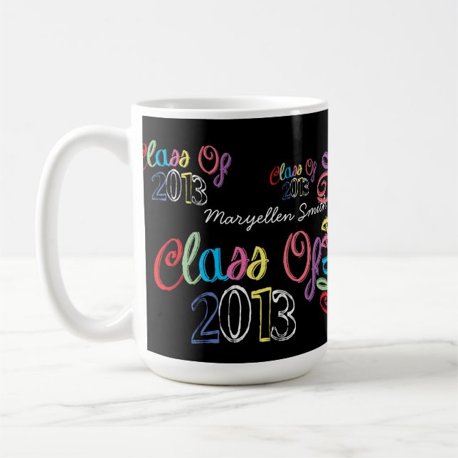 Class of 2013 Chalkboard Typography Mug (Left)