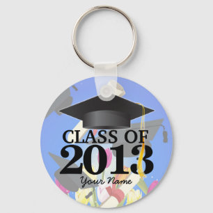 Class of 2013 Graduation Key-Chain blue Keychain