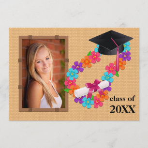 Class of 2013 Pink Lei Graduation Invitation