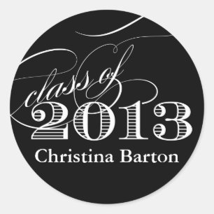 Class of 2013 Sticker- Customize it! Classic Round Sticker