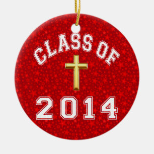 Class Of 2014 Christian Ceramic Ornament
