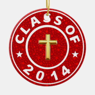 Class Of 2014 Christian Ceramic Ornament