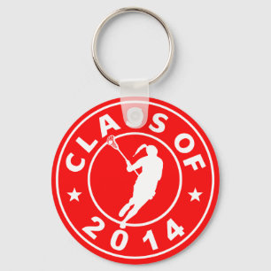 Class Of 2014 Girl Lacrosse Keychain