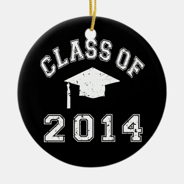 Class Of 2014 Graduation Ceramic Ornament (Front)