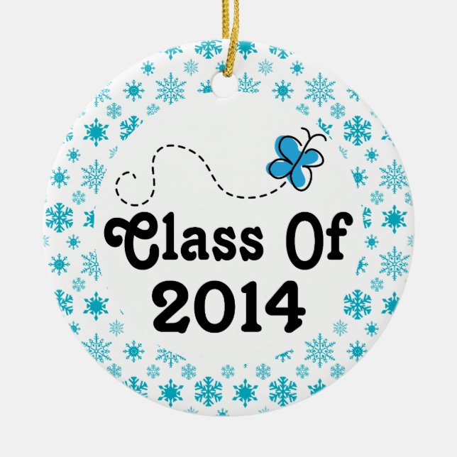 Class Of 2014 Graduation Gift Christmas Ornament (Front)