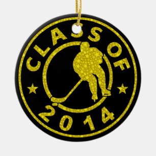 Class Of 2014 Hockey Ceramic Ornament