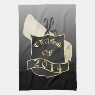 Class of 2014 Shield and Diploma Kitchen Towel