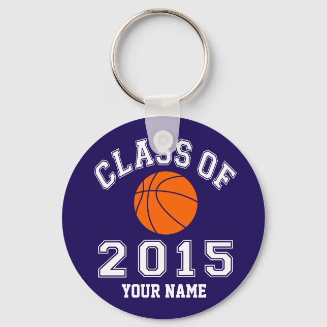 Class of 2015 Basketball Keychain (Front)