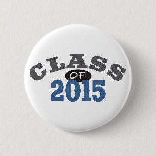 Class Of 2015 Blue 2 Inch Round Button