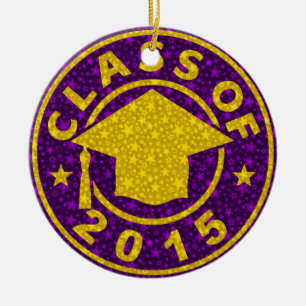 Class Of 2015 Graduation Ceramic Ornament