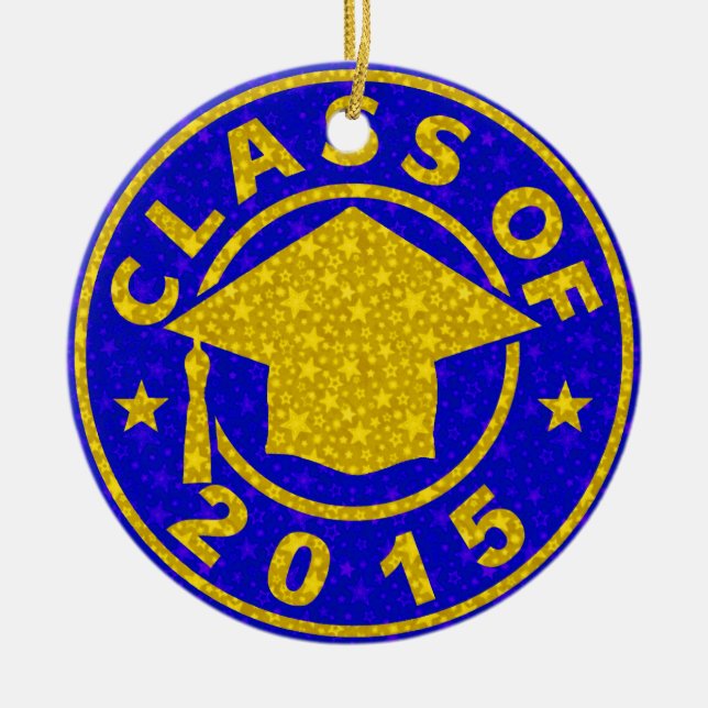 Class Of 2015 Graduation Ceramic Ornament (Front)