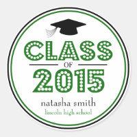 Class Of 2015 Graduation Favour (Green / Black)