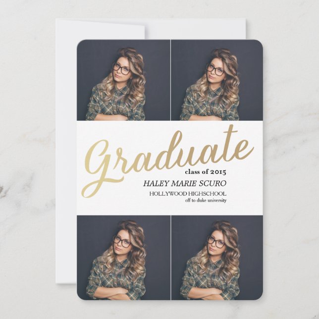 CLASS OF 2015 GRADUATION Graduation Announcement (Front)