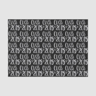 Class of 2015 Graduation Present Vintage Text Tissue Paper