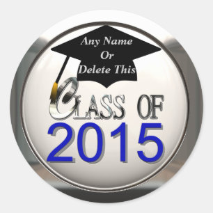 Class Of 2015 Graduation Stickers