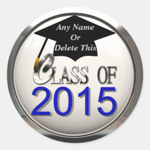 Class Of 2015 Graduation Stickers