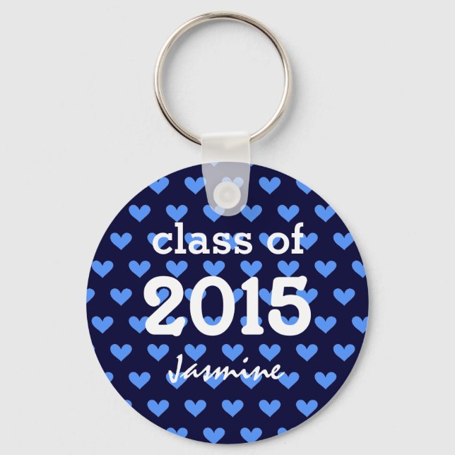 Class of 2015 or Any Year Custom Graduation v18E Keychain (Front)