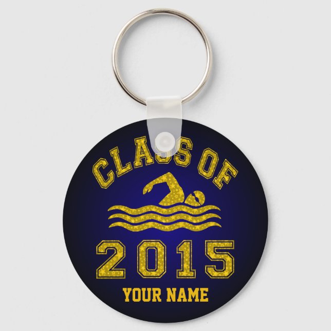 Class Of 2015 Swimming Keychain (Front)