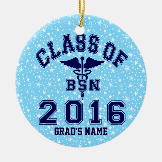 Class Of 2016 BSN Ceramic Ornament (Front)