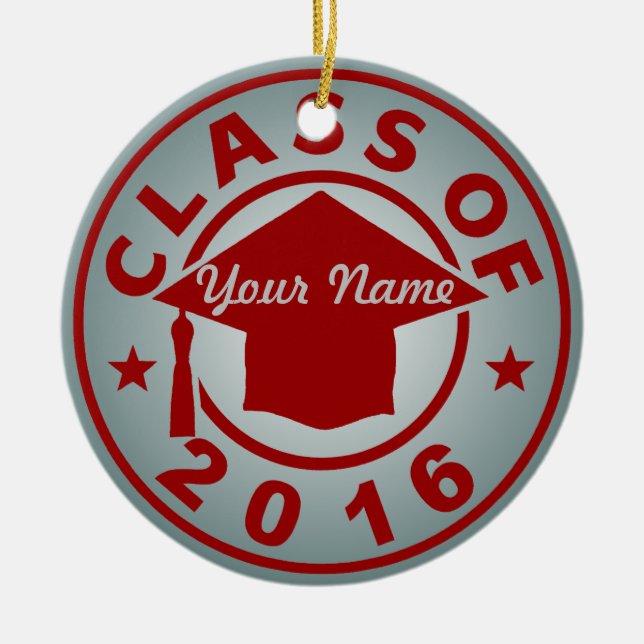 Class Of 2016 Ceramic Ornament (Front)