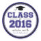 Class Of 2016 Graduation Favour (Navy Blue / Black