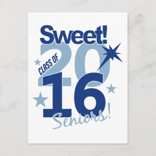 Class of 2016 postcard, customizable postcard