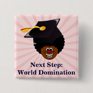 Class of 2016 Seniors World Domination 2 Inch Square Button