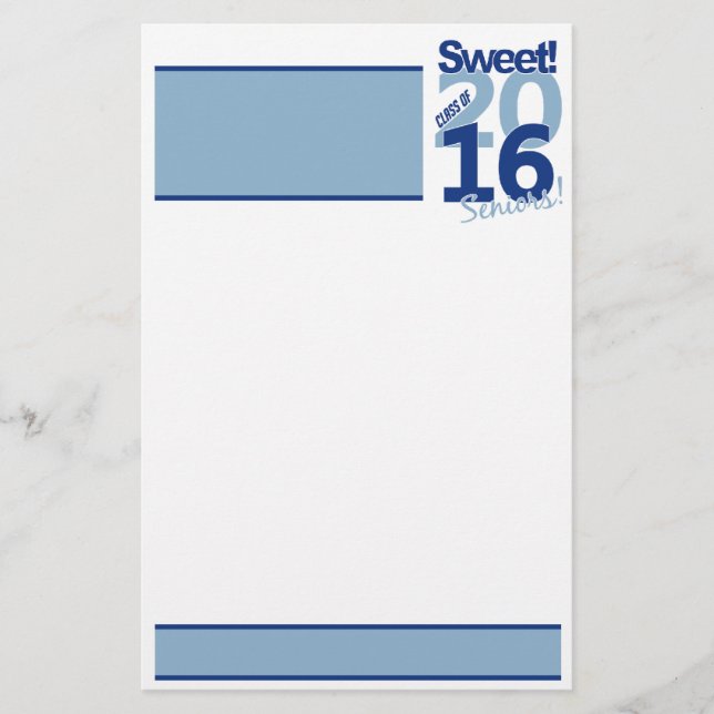 Class of 2016 stationary, customize stationery (Front)