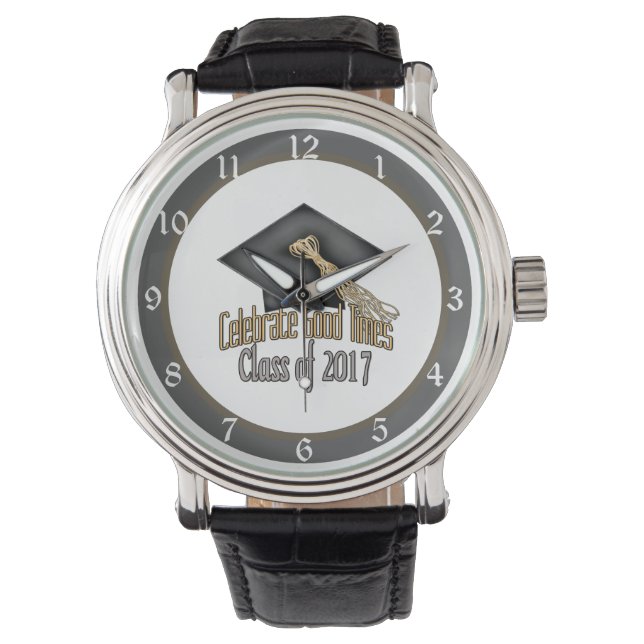 Class of 2017 Celebrate Good Times Graduation Gift Watch (Front)