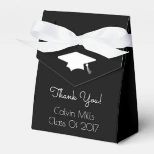 Class Of 2017 Graduation Favour Boxes (Black)
