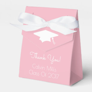 Class Of 2017 Graduation Favour Boxes (Pink)