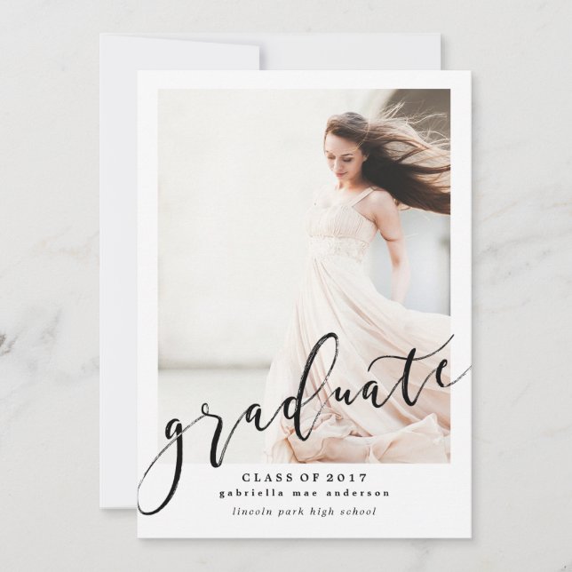 CLASS OF 2017 GRADUATION Graduation Invitation (Front)