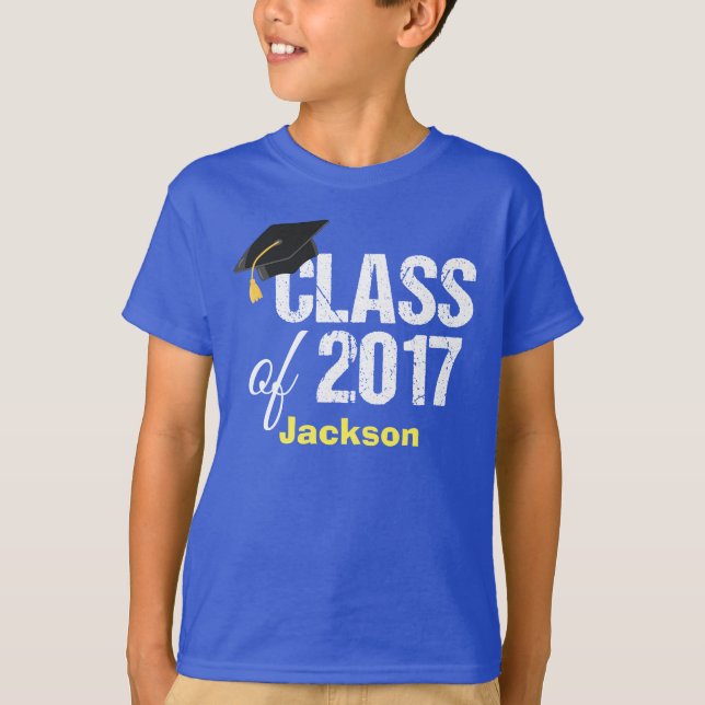 Class of 2017 Kindergarten Graduation Custom T-Shirt (Front)