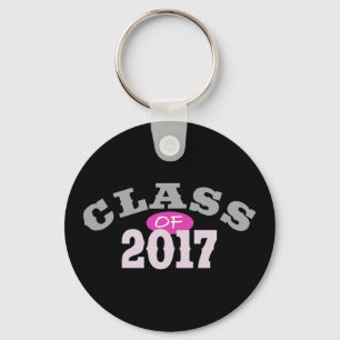 Class Of 2017 Pink Keychain
