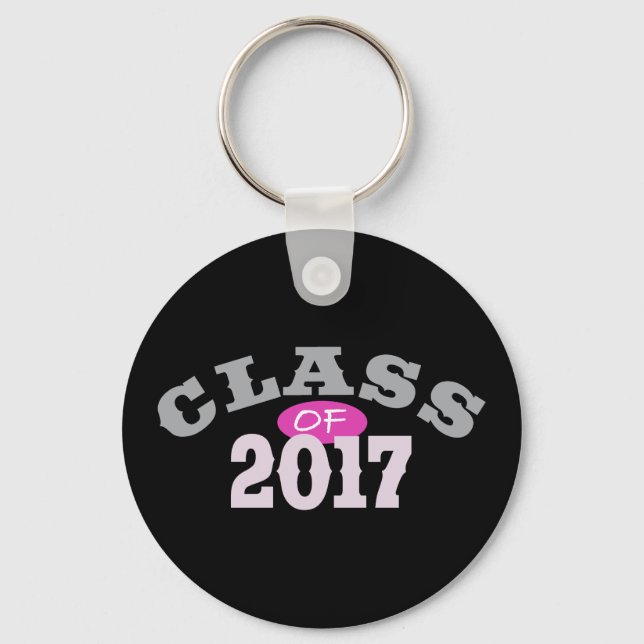Class Of 2017 Pink Keychain (Front)