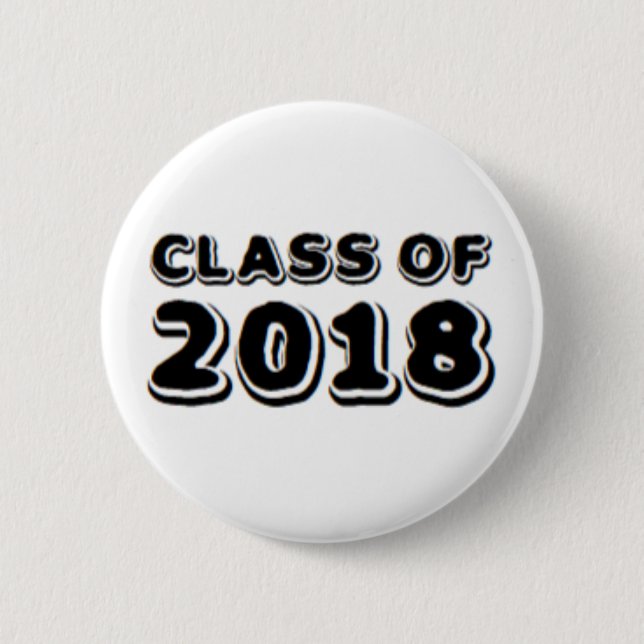 class of 2018 2 inch round button (Front)