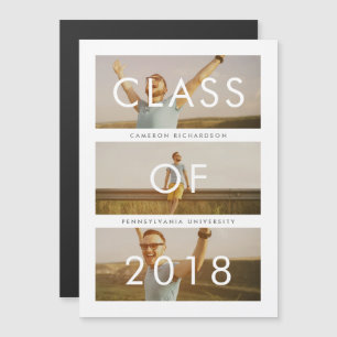 Class of 2018 3 Photo Graduation Announcement