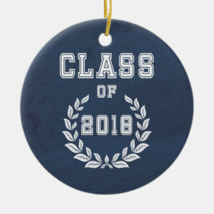 Class of 2018 ceramic ornament