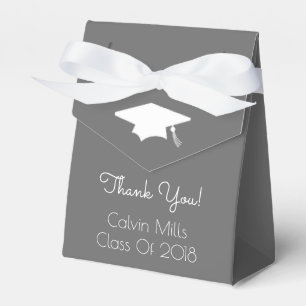 Class Of 2018 Graduation Favour Boxes (Grey)