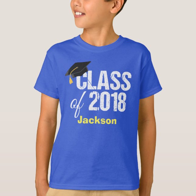 Class of 2018 Kindergarten Graduation Custom T-Shirt (Front)