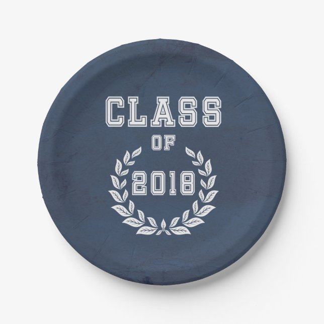 Class of 2018 paper plate (Front)
