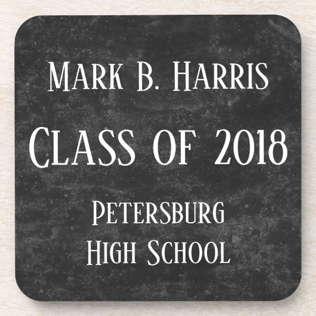 Class of 2018 Personalized coaster (Front)