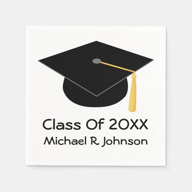 Class Of 2018 Personalized Graduation Napkins (Front)