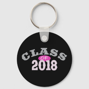 Class Of 2018 Pink Keychain
