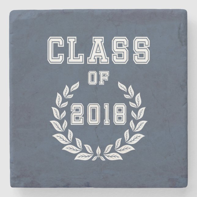Class of 2018 stone coaster (Front)