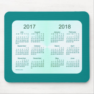 Class of 2018 Teal Calendar by Janz Mouse Pad