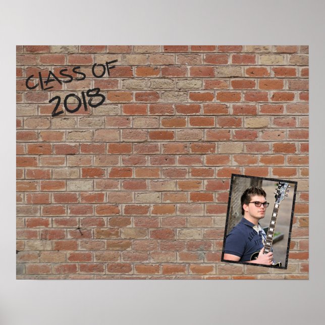 Class of 2018 "Write On My Wall" Signatures Poster (Front)
