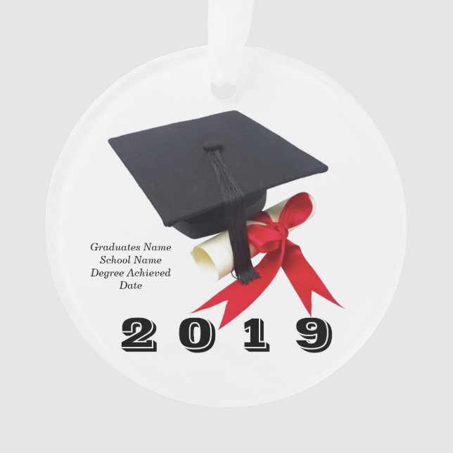 Class of 2019 Graduation Day Ornament by Janz (Front)